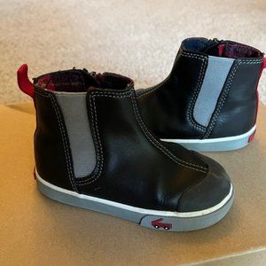 See Kai Run Kirby Zip boot Blue Shoes Infant Toddler Size 7